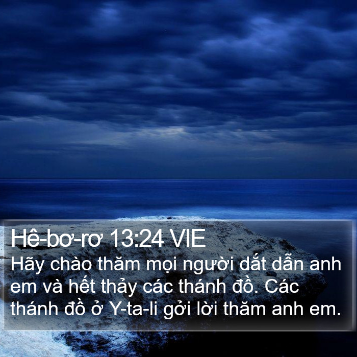 Hê-bơ-rơ 13:24 VIE Bible Study