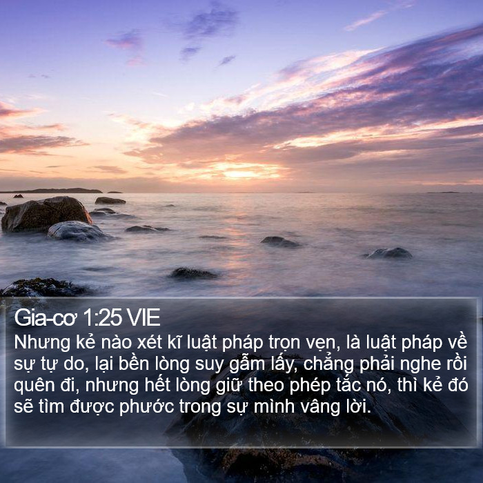 Gia-cơ 1:25 VIE Bible Study