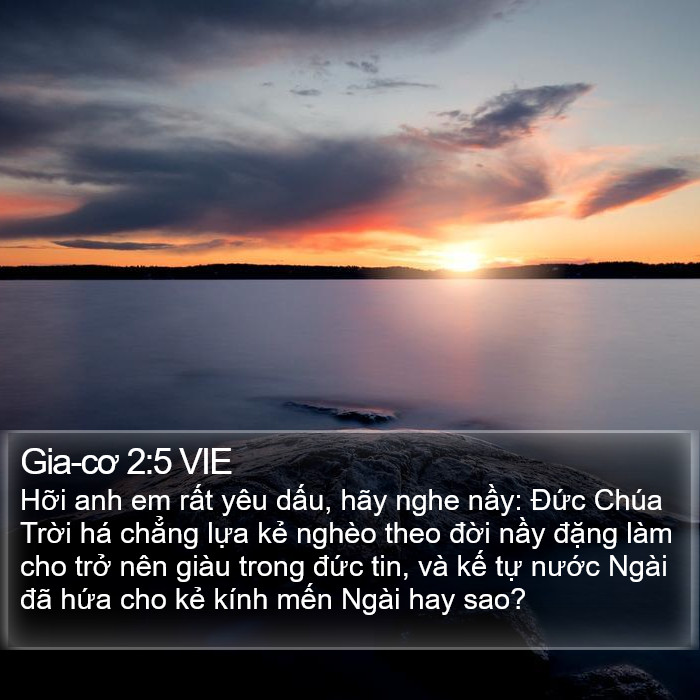 Gia-cơ 2:5 VIE Bible Study