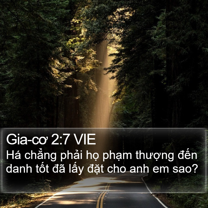 Gia-cơ 2:7 VIE Bible Study