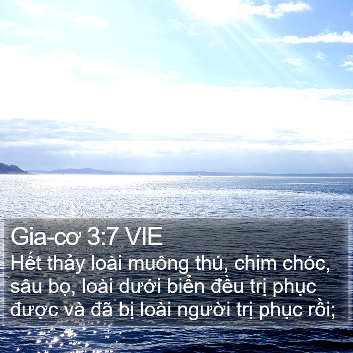 Gia-cơ 3:7 VIE Bible Study