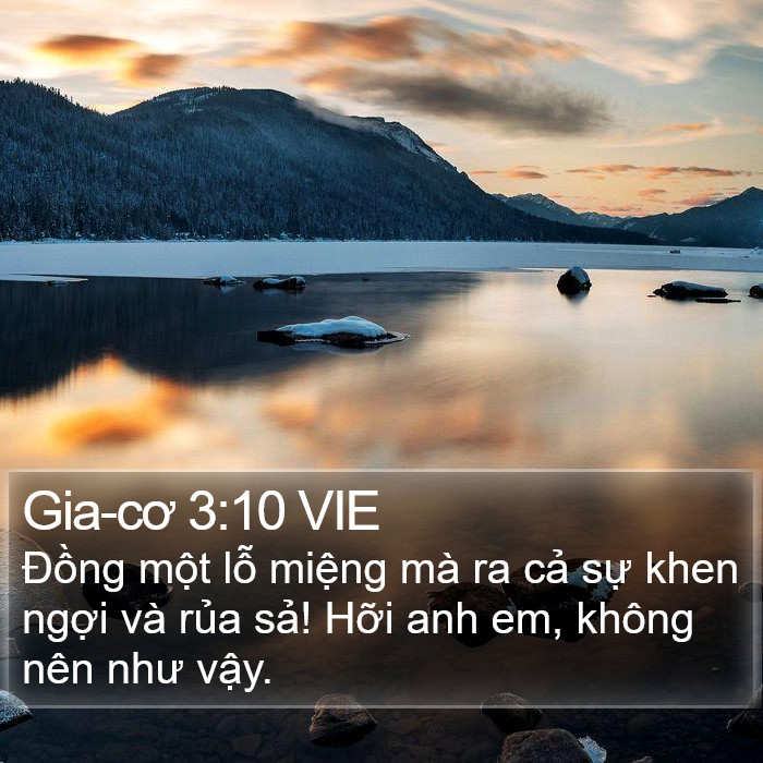 Gia-cơ 3:10 VIE Bible Study