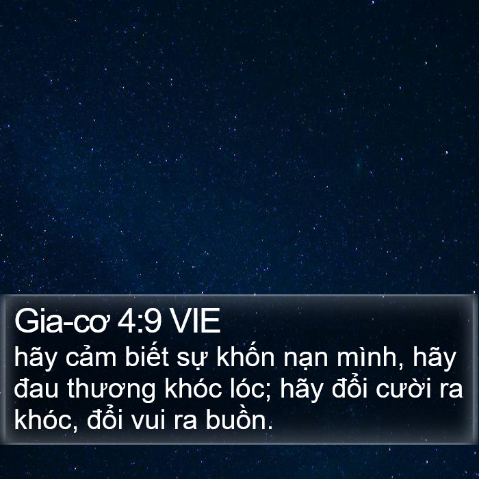 Gia-cơ 4:9 VIE Bible Study