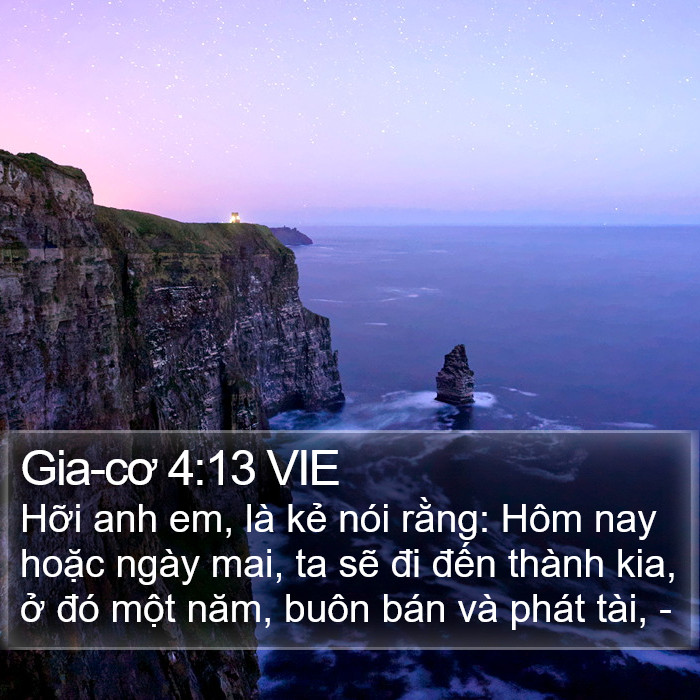 Gia-cơ 4:13 VIE Bible Study