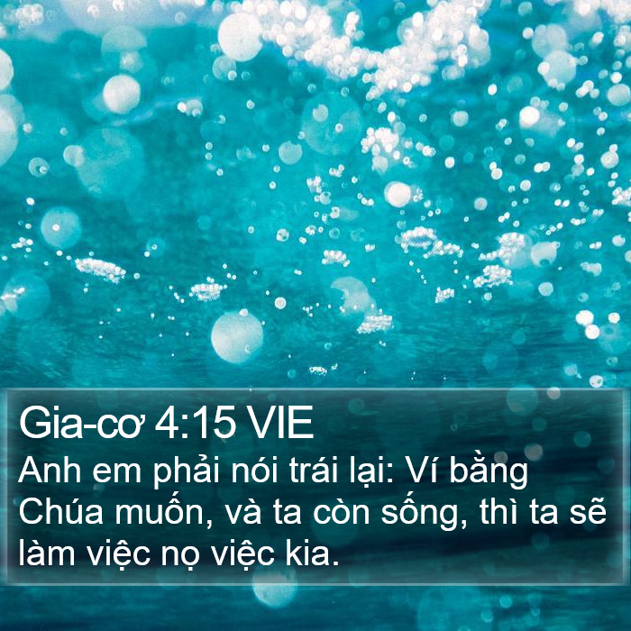 Gia-cơ 4:15 VIE Bible Study