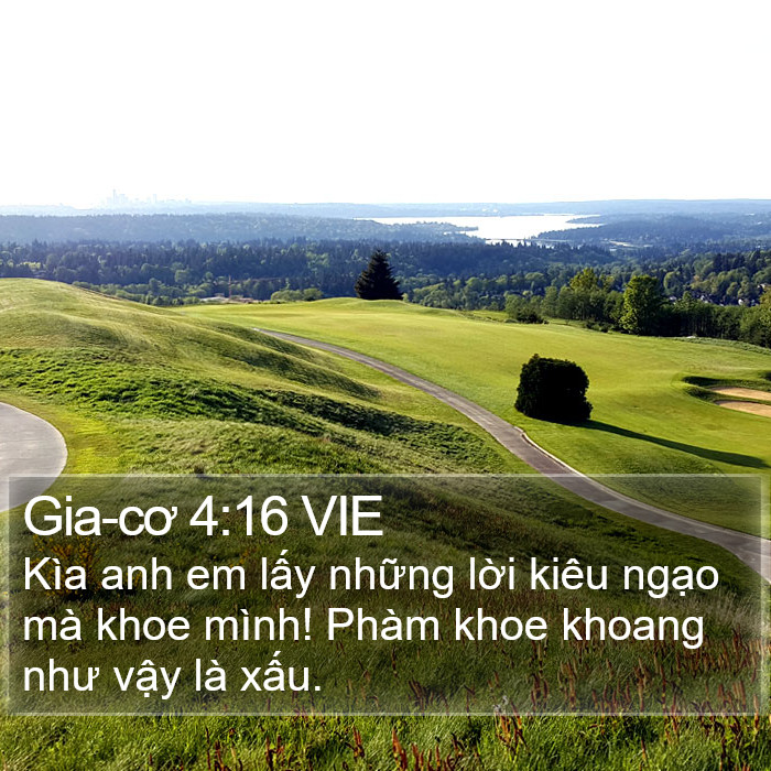 Gia-cơ 4:16 VIE Bible Study