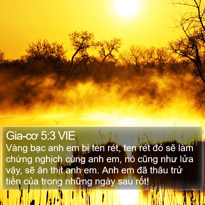 Gia-cơ 5:3 VIE Bible Study