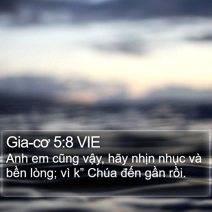 Gia-cơ 5:8 VIE Bible Study