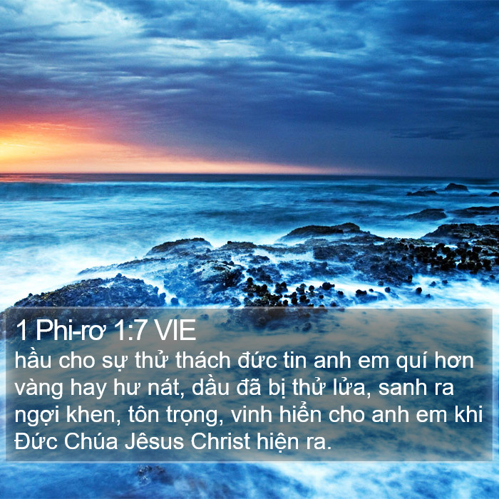 1 Phi-rơ 1:7 VIE Bible Study