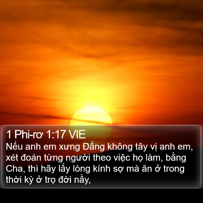 1 Phi-rơ 1:17 VIE Bible Study