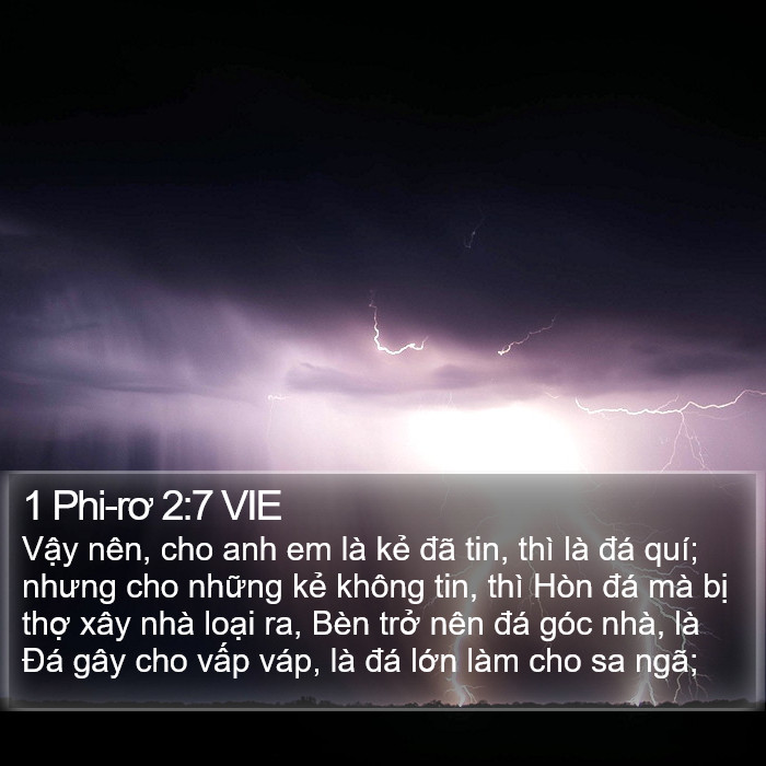 1 Phi-rơ 2:7 VIE Bible Study