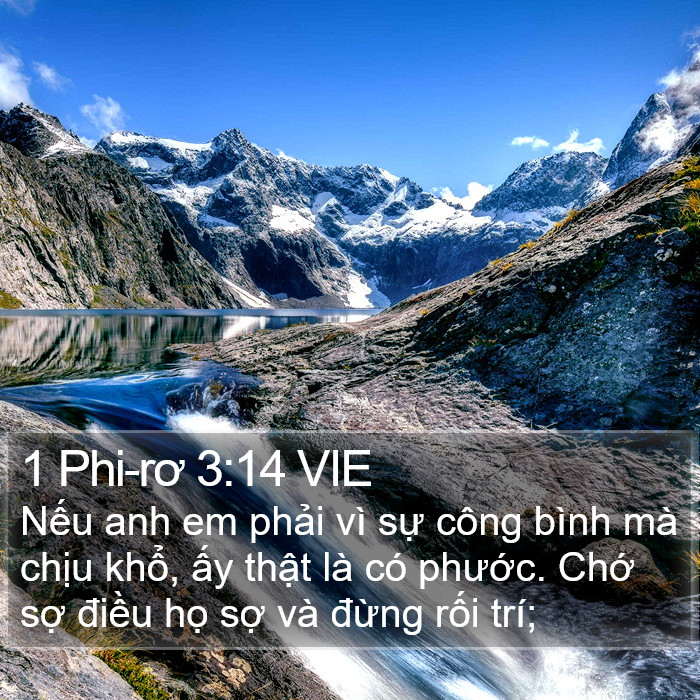 1 Phi-rơ 3:14 VIE Bible Study