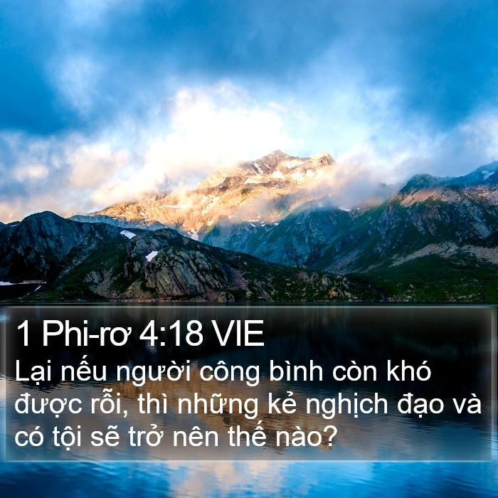 1 Phi-rơ 4:18 VIE Bible Study