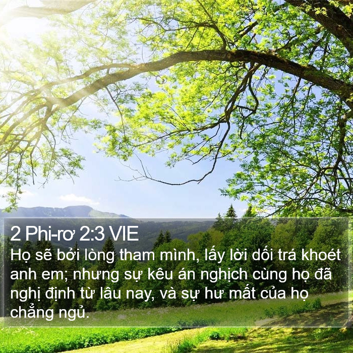 2 Phi-rơ 2:3 VIE Bible Study