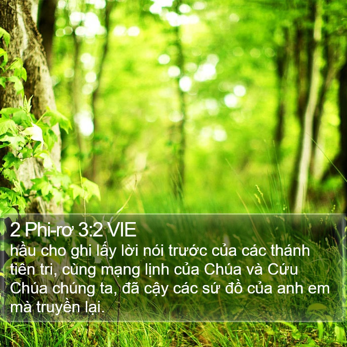 2 Phi-rơ 3:2 VIE Bible Study
