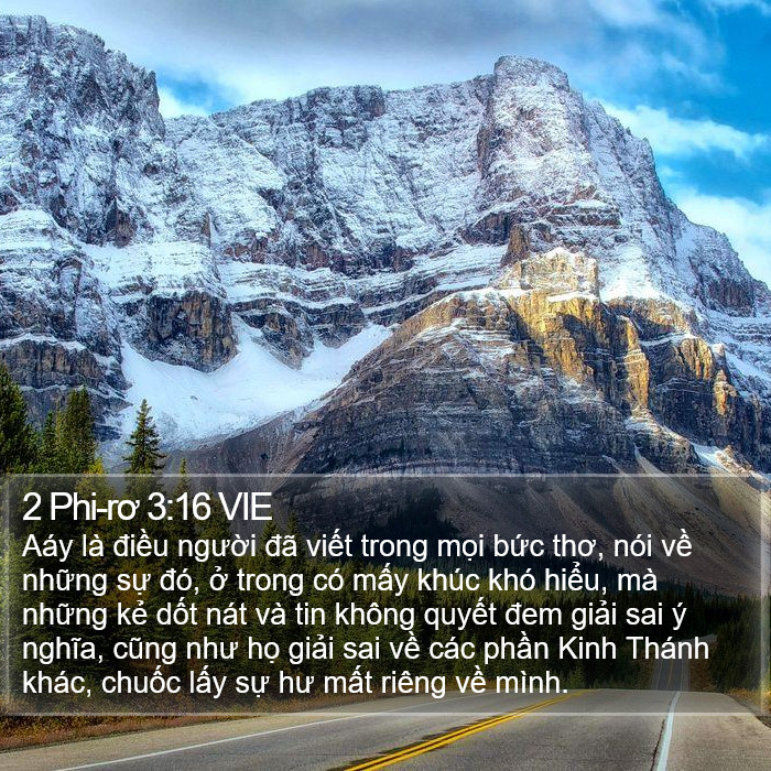 2 Phi-rơ 3:16 VIE Bible Study