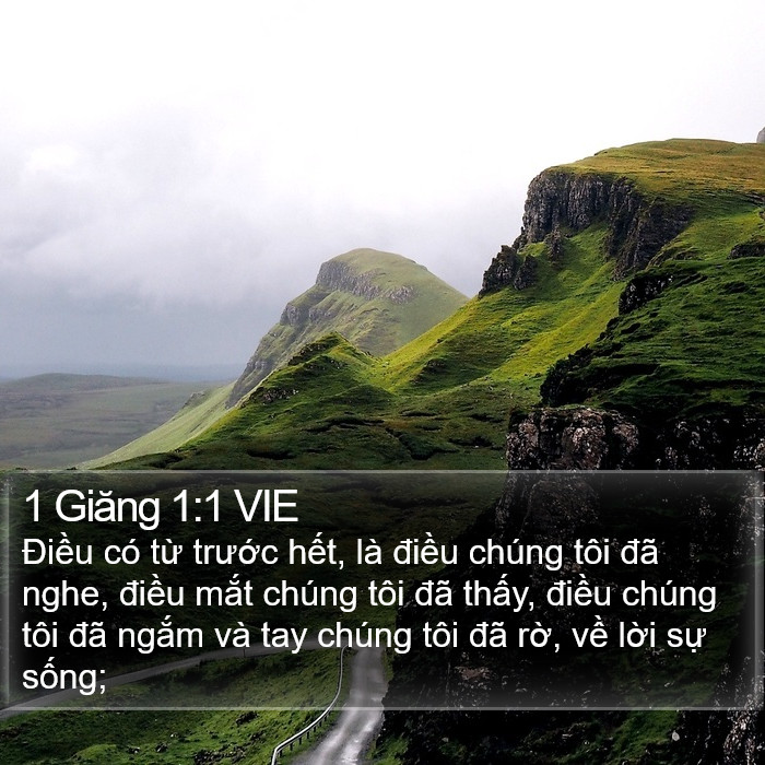 1 Giăng 1:1 VIE Bible Study