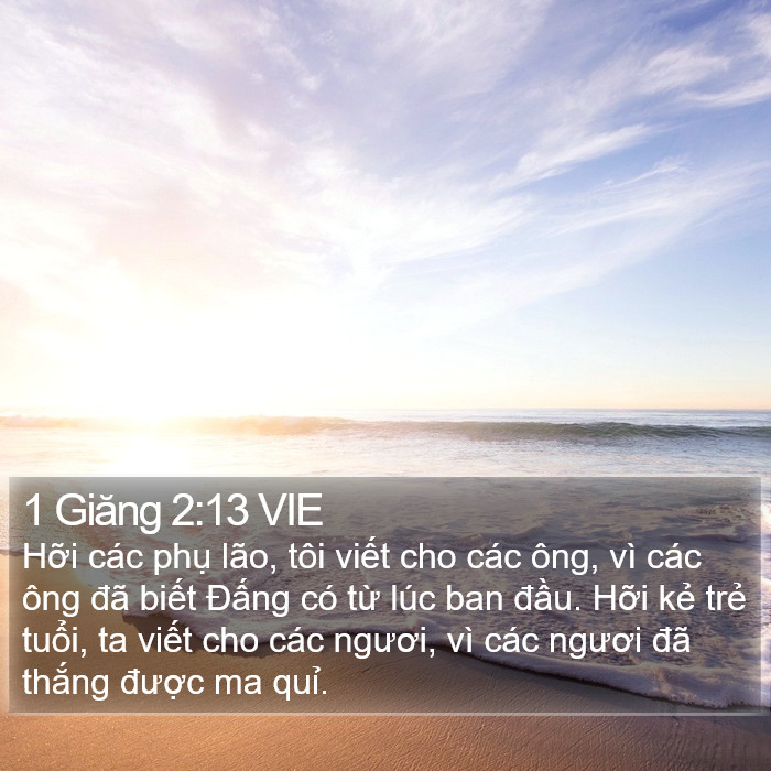 1 Giăng 2:13 VIE Bible Study