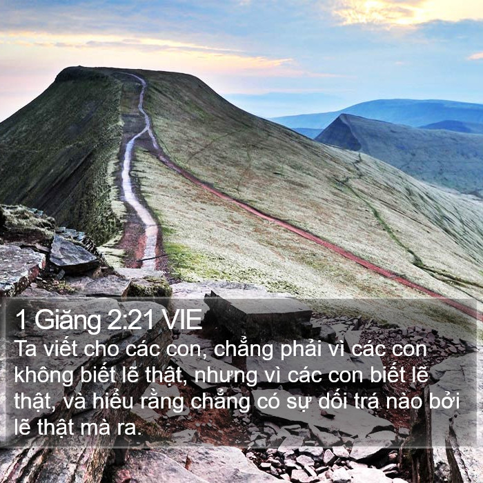 1 Giăng 2:21 VIE Bible Study