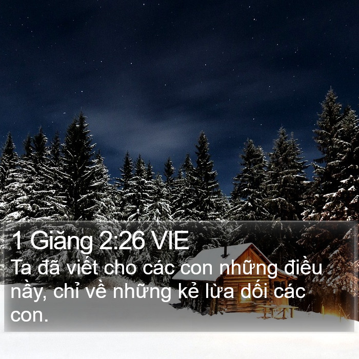 1 Giăng 2:26 VIE Bible Study
