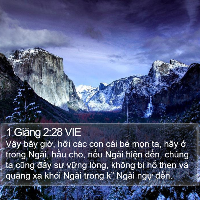 1 Giăng 2:28 VIE Bible Study