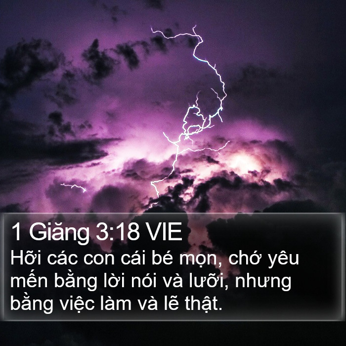 1 Giăng 3:18 VIE Bible Study
