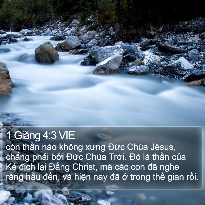 1 Giăng 4:3 VIE Bible Study