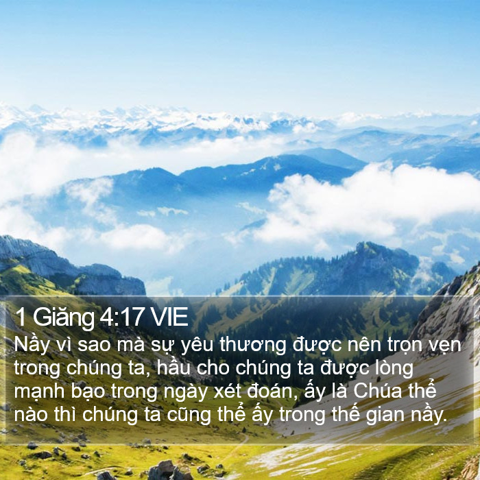 1 Giăng 4:17 VIE Bible Study
