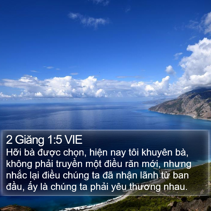 2 Giăng 1:5 VIE Bible Study