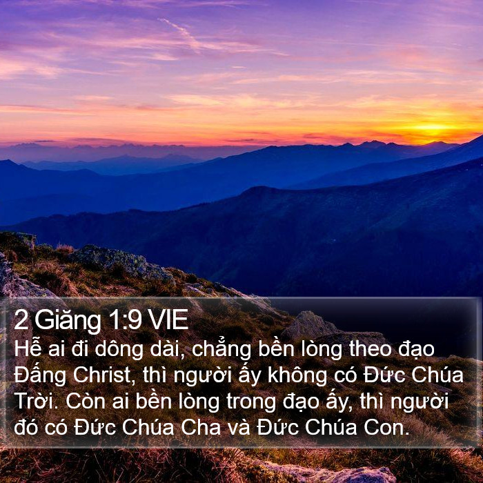 2 Giăng 1:9 VIE Bible Study