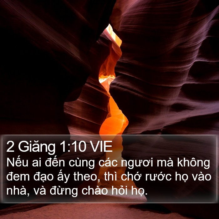 2 Giăng 1:10 VIE Bible Study