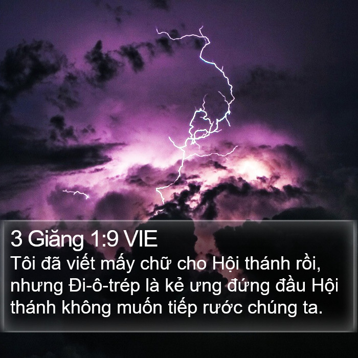 3 Giăng 1:9 VIE Bible Study