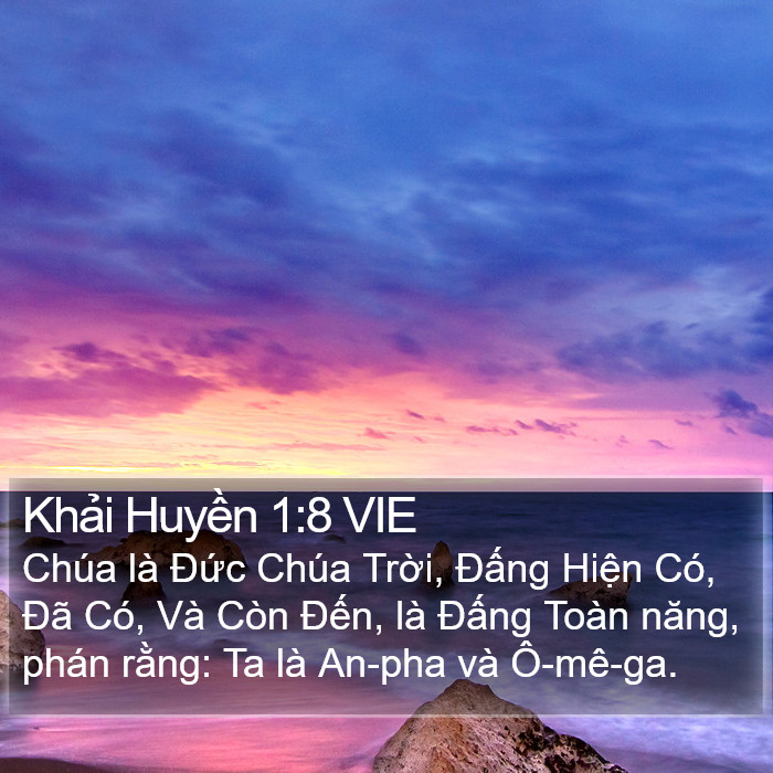 Khải Huyền 1:8 VIE Bible Study