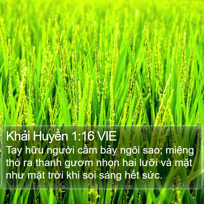 Khải Huyền 1:16 VIE Bible Study