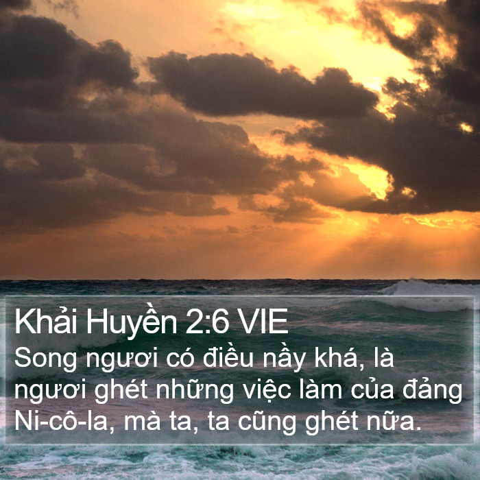 Khải Huyền 2:6 VIE Bible Study