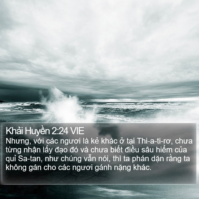 Khải Huyền 2:24 VIE Bible Study
