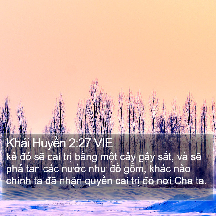 Khải Huyền 2:27 VIE Bible Study