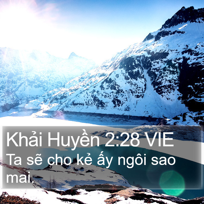 Khải Huyền 2:28 VIE Bible Study