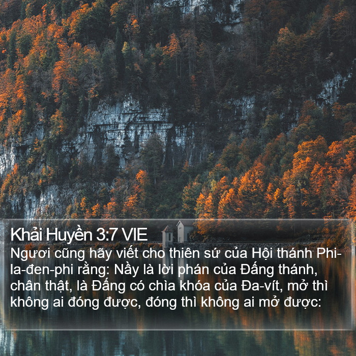 Khải Huyền 3:7 VIE Bible Study