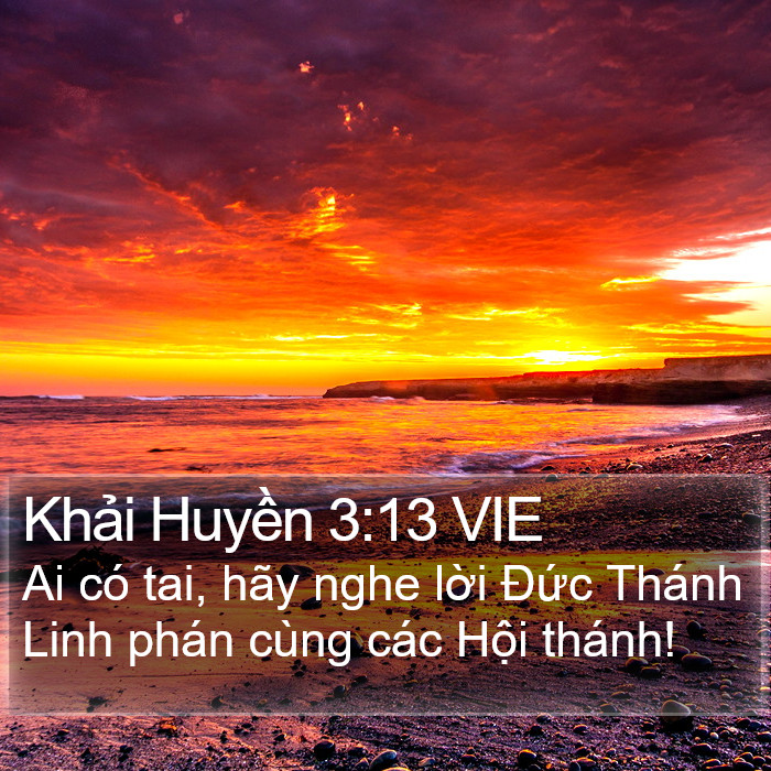 Khải Huyền 3:13 VIE Bible Study