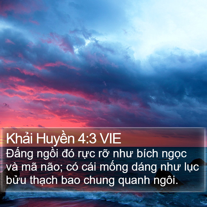 Khải Huyền 4:3 VIE Bible Study