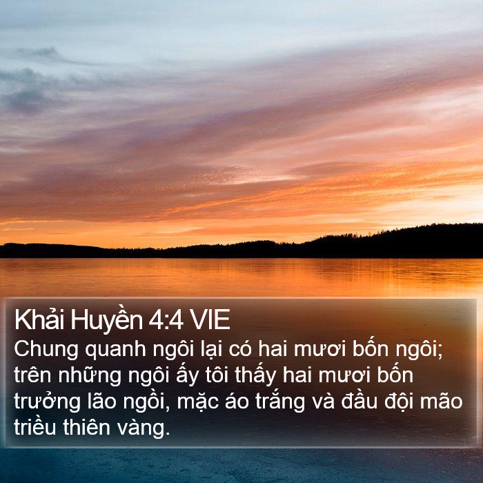 Khải Huyền 4:4 VIE Bible Study