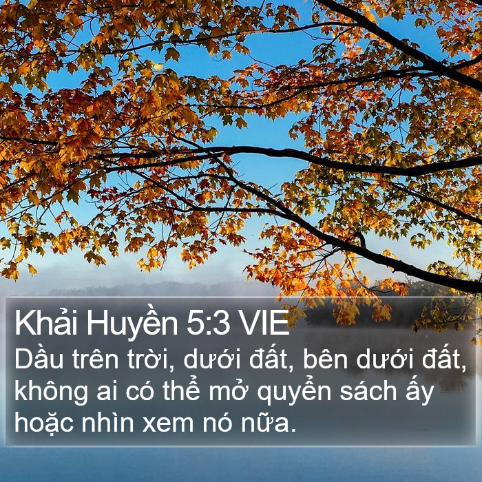 Khải Huyền 5:3 VIE Bible Study