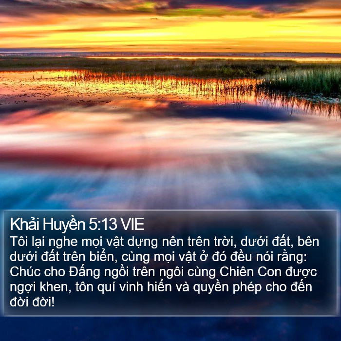Khải Huyền 5:13 VIE Bible Study