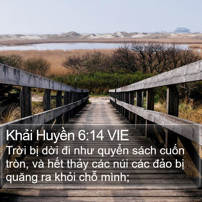 Khải Huyền 6:14 VIE Bible Study