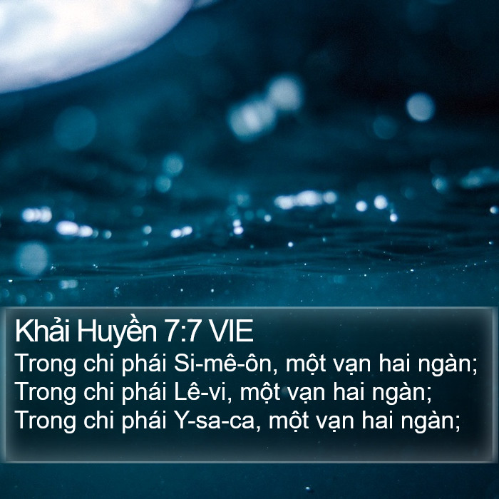 Khải Huyền 7:7 VIE Bible Study