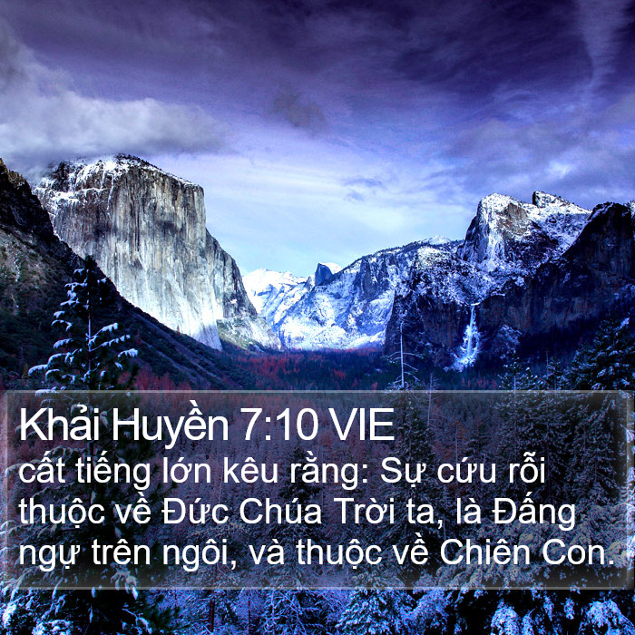 Khải Huyền 7:10 VIE Bible Study