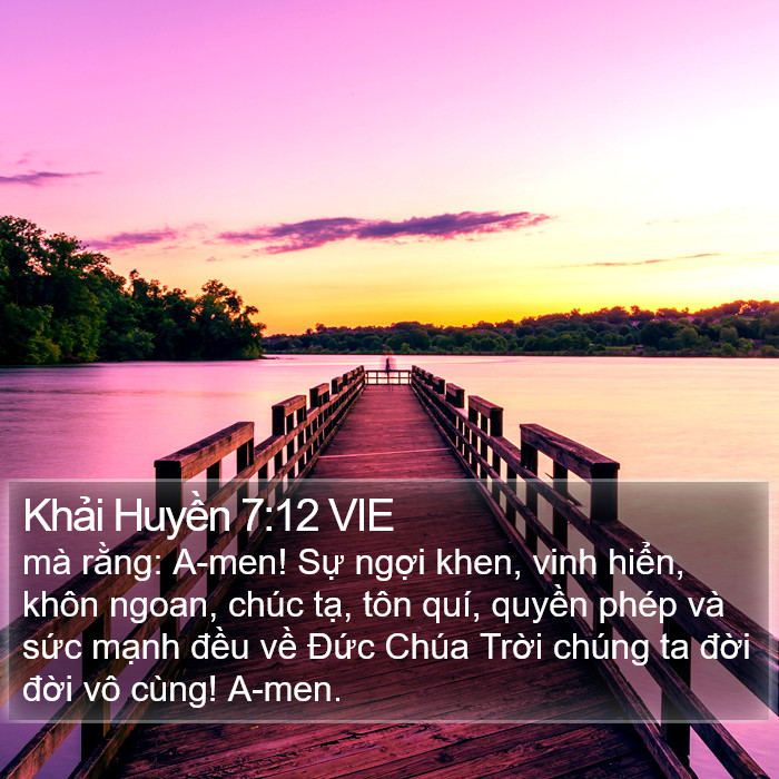 Khải Huyền 7:12 VIE Bible Study