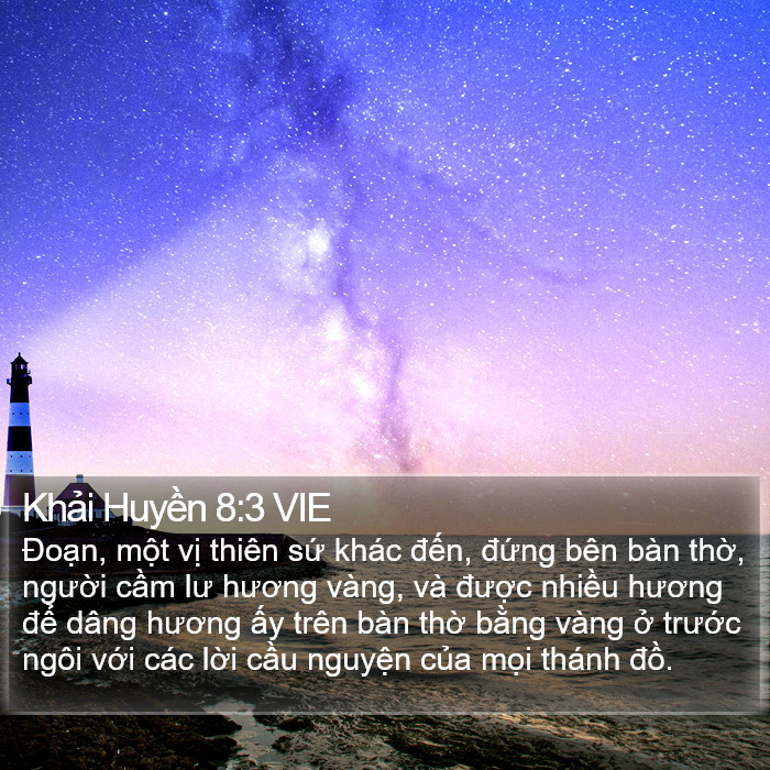 Khải Huyền 8:3 VIE Bible Study