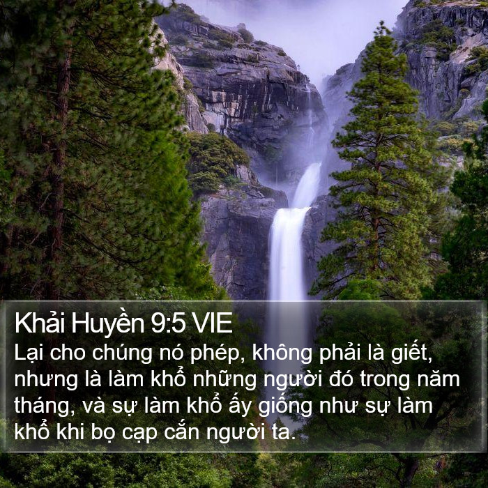 Khải Huyền 9:5 VIE Bible Study